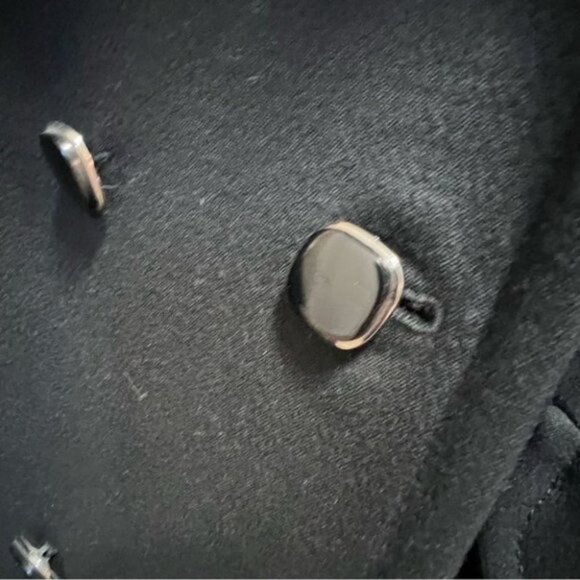 Vintage Pennington’s Pennylane Black Wool Coat Fur Collar - Picture 8 of 16